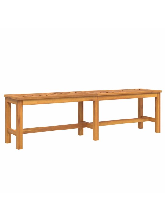 Dārza ēdamgalds 3 pcs brūna 150 x 90 x 74 cm akācijas masīvkoks