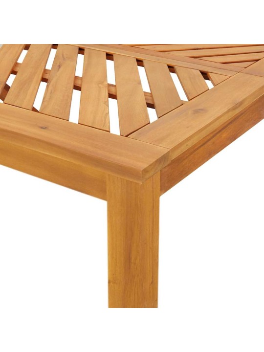 Dārza ēdamgalds 3 pcs brūna 90 x 90 x 74 cm akācijas masīvkoks