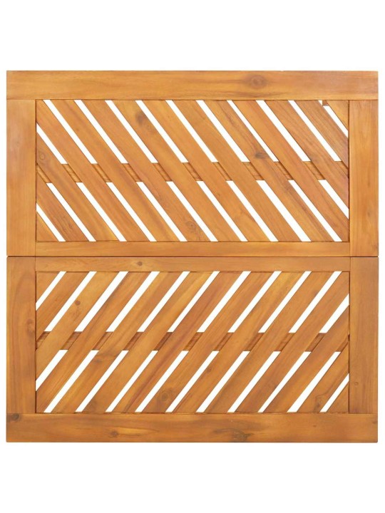 Dārza ēdamgalds 3 pcs brūna 90 x 90 x 74 cm akācijas masīvkoks