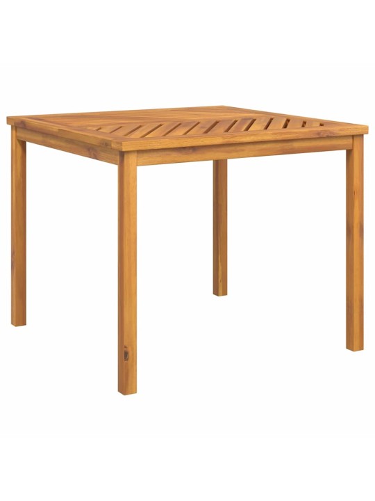 Dārza ēdamgalds 5 pcs brūna 90 x 90 x 74 cm akācijas masīvkoks