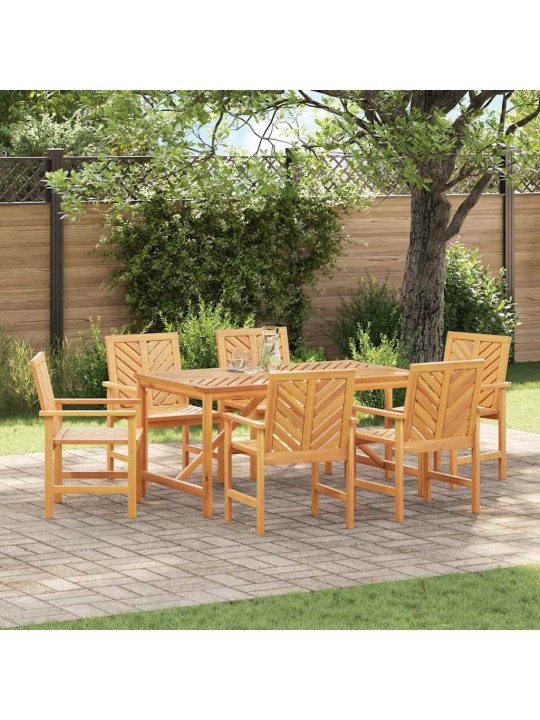 Dārza ēdamkrēsli 6 pcs brūna 59 x 62.5 x 89 cm
