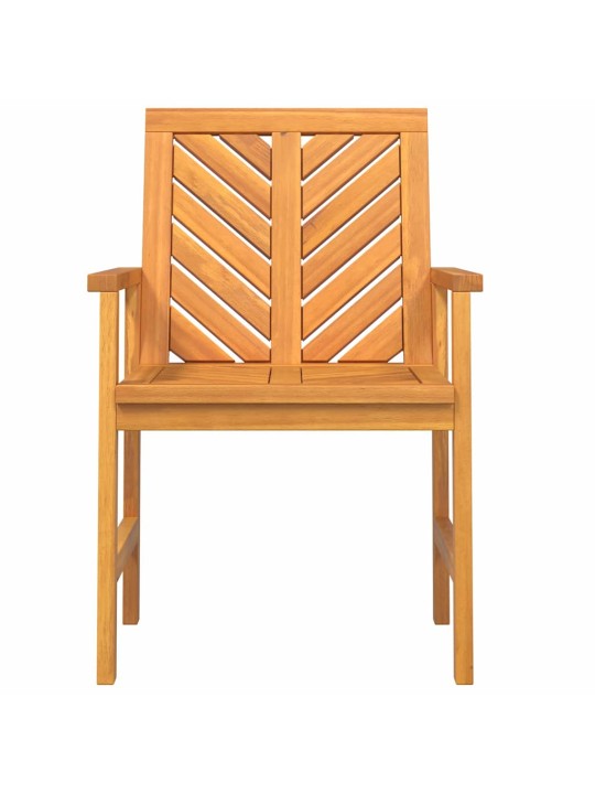 Dārza ēdamkrēsli 6 pcs brūna 59 x 62.5 x 89 cm