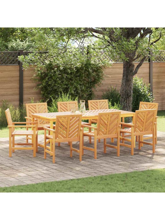 Dārza ēdamkrēsli 8 pcs brūna 59 x 62.5 x 89 cm