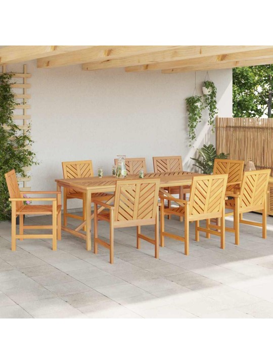 Dārza ēdamkrēsli 8 pcs brūna 59 x 62.5 x 89 cm