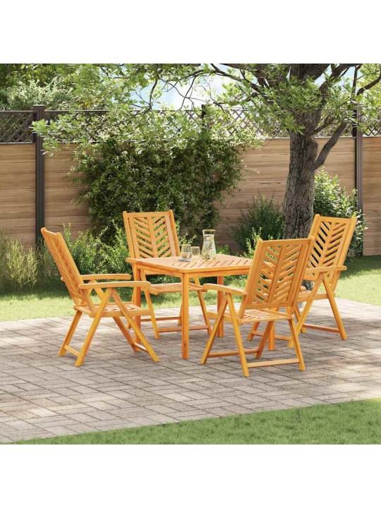 Noliemtais krēsls 4 pcs brūna 57 x 71 x 90cm koka
