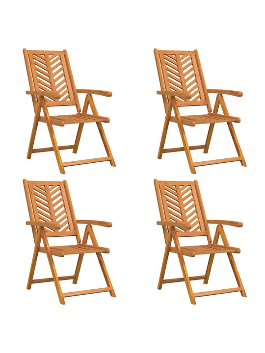 Noliemtais krēsls 4 pcs brūna 57 x 71 x 90cm koka