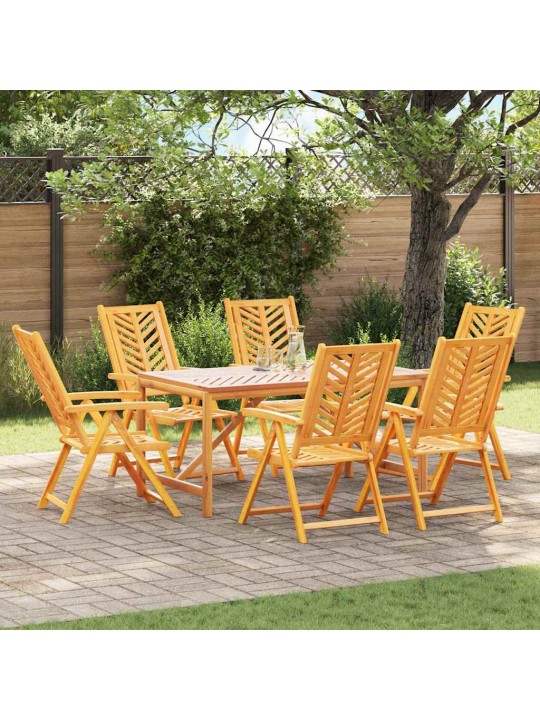 Noliemtais krēsls 6 pcs brūna 57 x 71 x 90cm koka