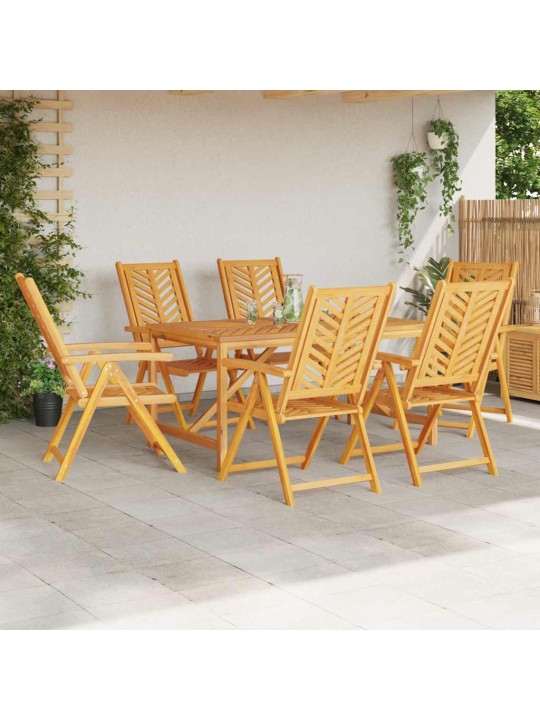 Noliemtais krēsls 6 pcs brūna 57 x 71 x 90cm koka