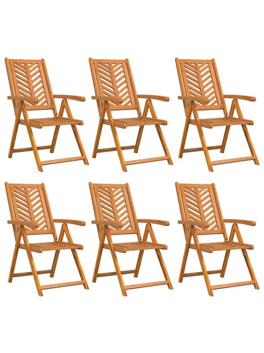 Noliemtais krēsls 6 pcs brūna 57 x 71 x 90cm koka