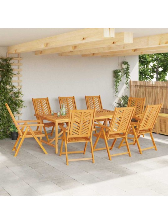 Noliemtais krēsls 8 pcs brūna 57 x 71 x 90cm koka