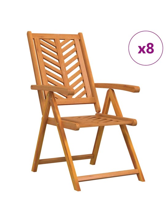 Noliemtais krēsls 8 pcs brūna 57 x 71 x 90cm koka