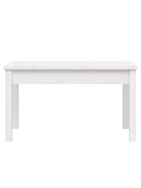 Dārza sols, 80x44x45 cm, priedes masīvkoks, balts