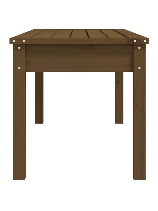 Dārza sols, 109x44x45 cm, priedes masīvkoks, brūns