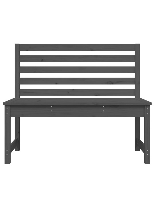Dārza sols, 109 cm, priedes masīvkoks, pelēks