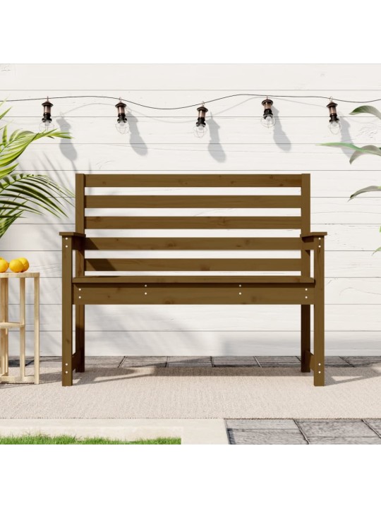 Dārza sols, 109x48x91,5 cm, priedes masīvkoks, brūns