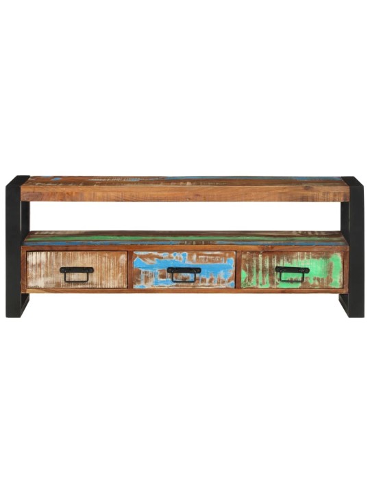 Tv skapītis, 120x30x45 cm, pārstrādāts masīvkoks