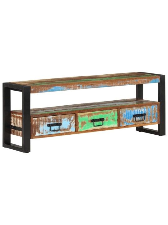 Tv skapītis, 120x30x45 cm, pārstrādāts masīvkoks