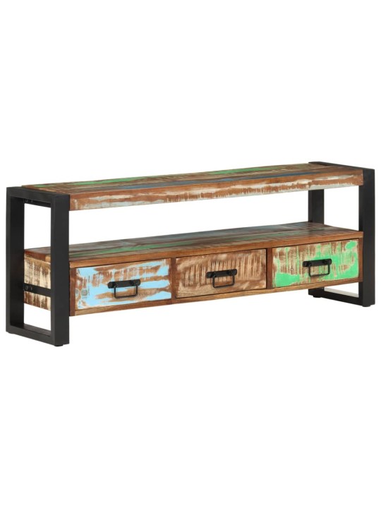 Tv skapītis, 120x30x45 cm, pārstrādāts masīvkoks