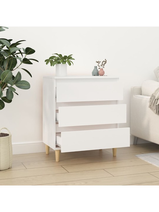 Kumode, balta, 60x35x70 cm, inženierijas koks