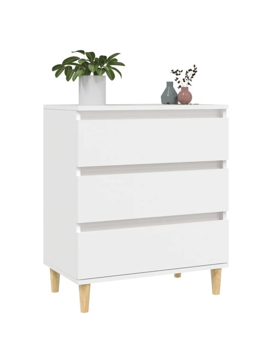 Kumode, balta, 60x35x70 cm, inženierijas koks