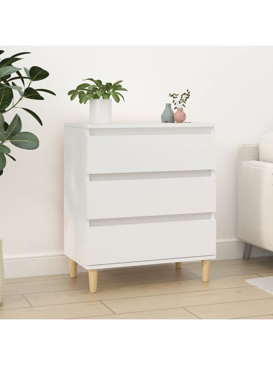 Kumode, balta, 60x35x70 cm, inženierijas koks