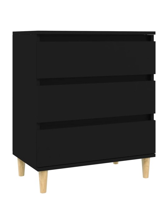 Kumode, melns, 60x35x70 cm, inženierijas koks