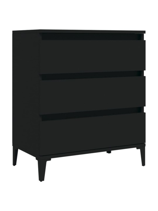 Kumode, melns, 60x35x70 cm, inženierijas koks