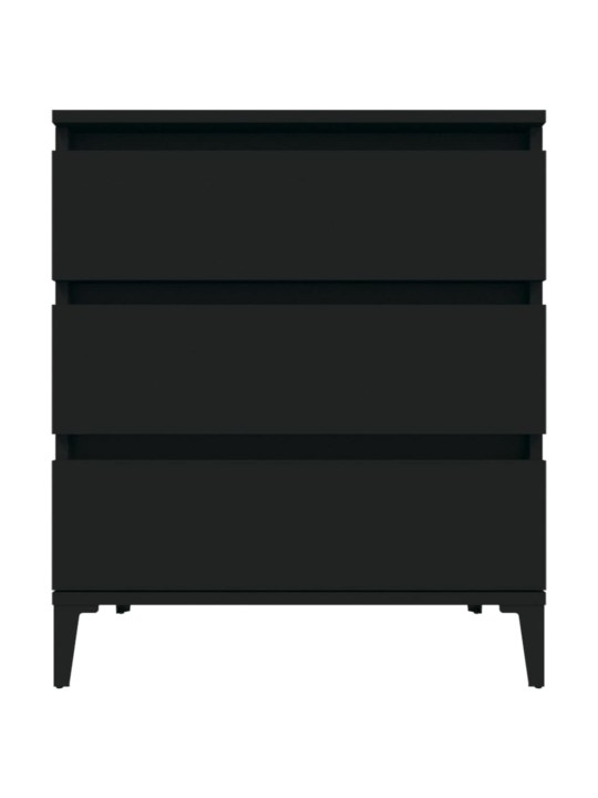 Kumode, melns, 60x35x70 cm, inženierijas koks