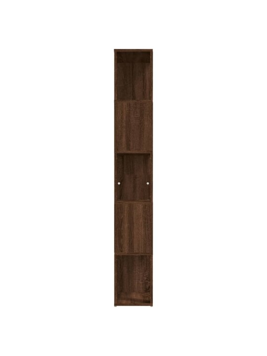 Grāmatu plaukts, ozola krāsa, 45x24x160 cm, inženierijas koks