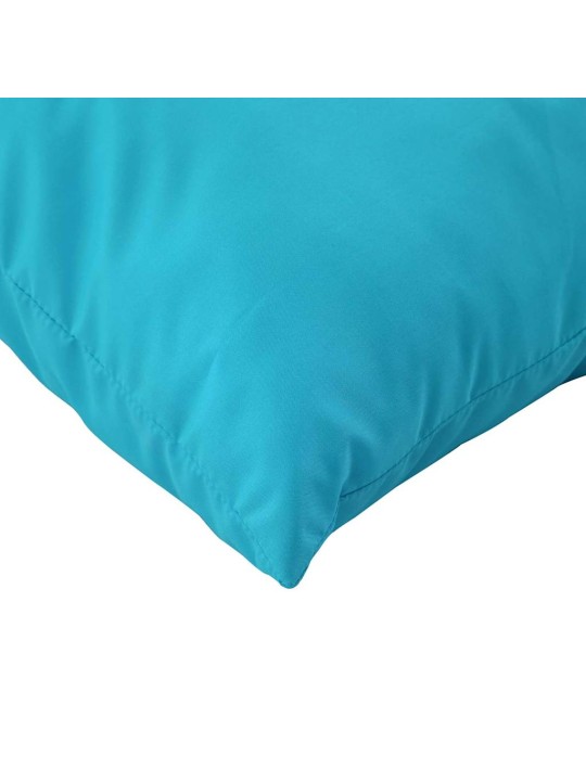 Izmetamie spilveni 4 pcs tirkīzzila 40 x 40 cm audums