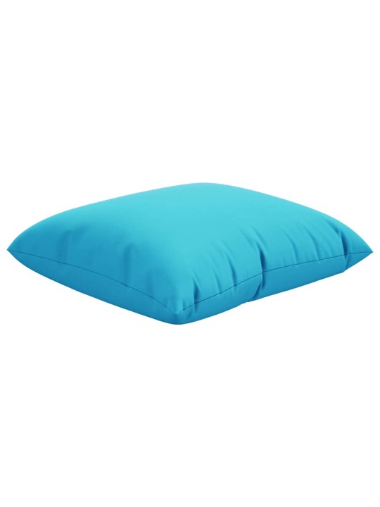 Izmetamie spilveni 4 pcs tirkīzzila 40 x 40 cm audums