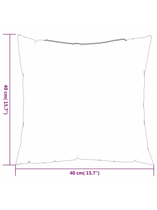 Izmetamie spilveni 4 pcs tirkīzzila 40 x 40 cm audums