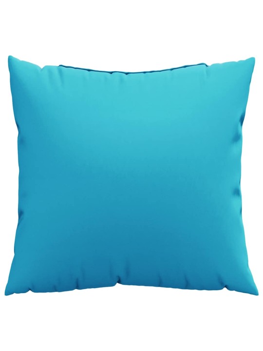 Izmetamie spilveni 4 pcs tirkīzzila 40 x 40 cm audums