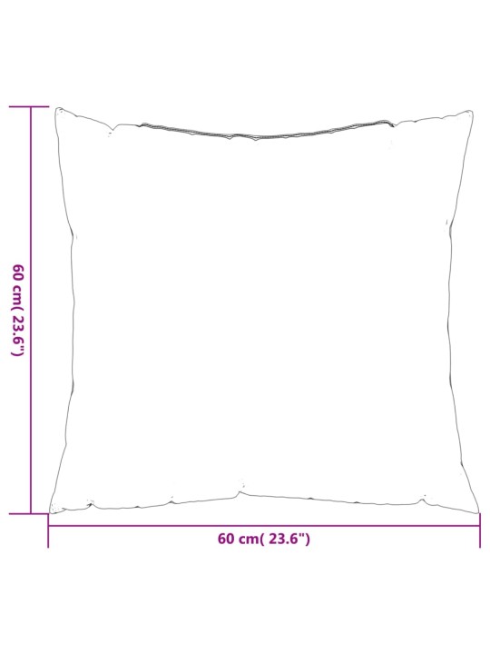 Dīvāna spilveni, 4 gab., 60x60 cm, antracītpelēks audums