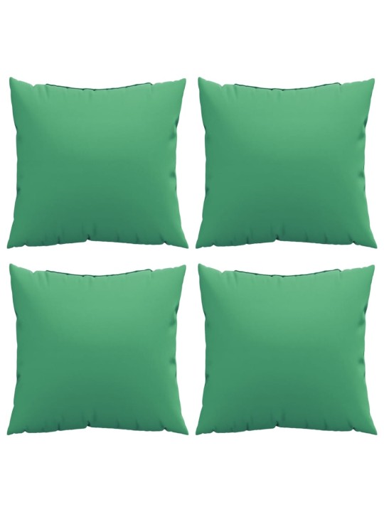 Dīvāna spilveni, 4 gab., 60x60 cm, zaļš audums
