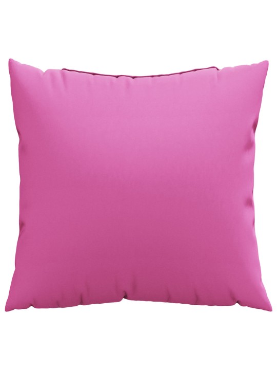 Izmetamie spilveni 4 pcs rozā 60 x 60 cm audums