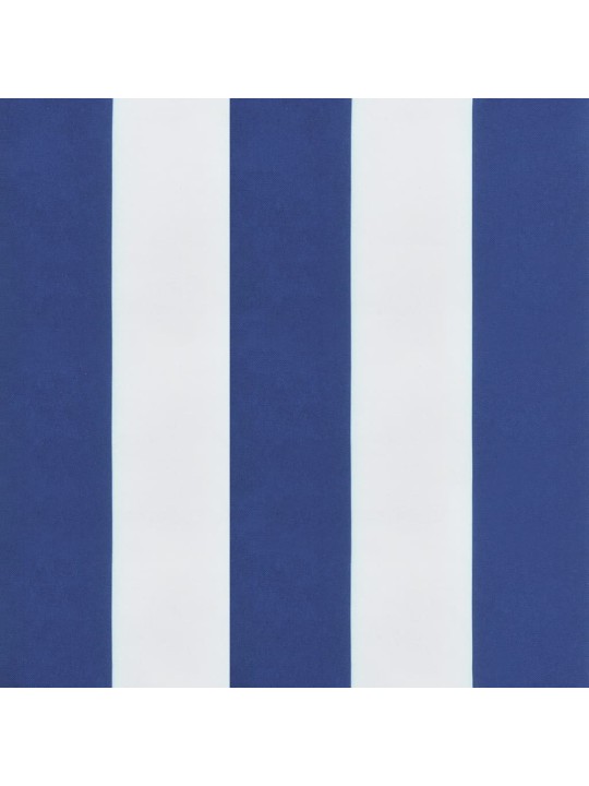 Spilveni, 6 gab., zilas un baltas svītras, 40x40x4 cm, audums