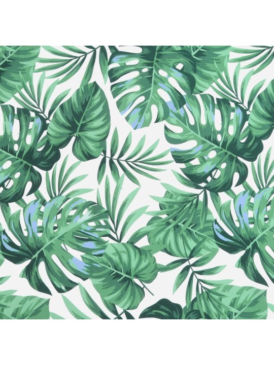 Dārza sola matracis, 120x50x4 cm, audums ar lapu rakstu