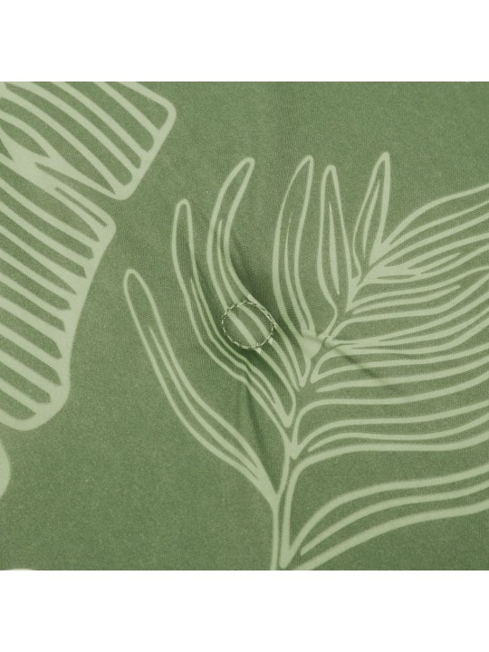 Dārza sola matracis, 120x50x4 cm, audums ar lapu rakstu