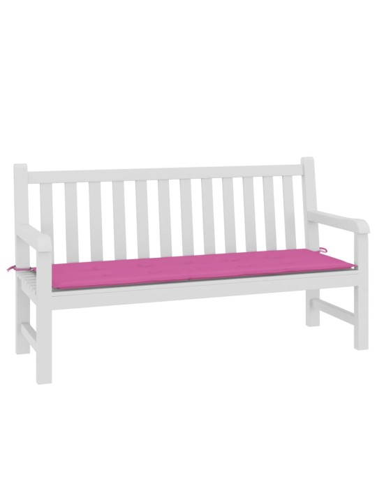 Dārza sola matracis, 150x50x4 cm, audums, rozā