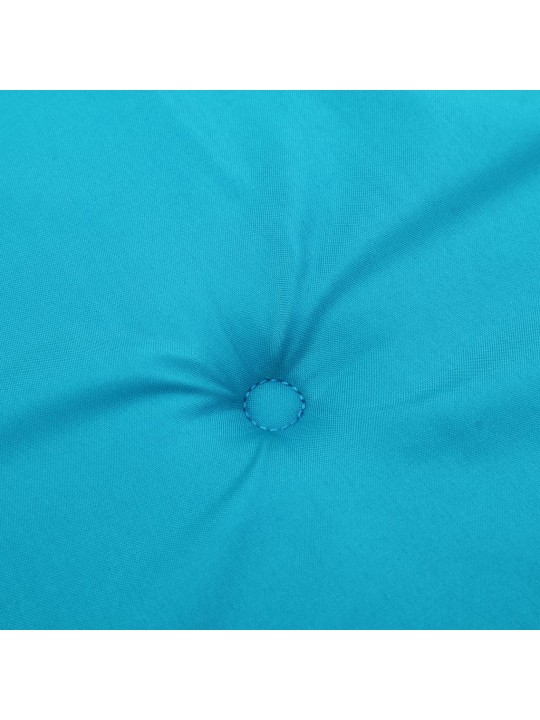 Dārza sola matracis, 150x50x4 cm, audums, tirkīzzils