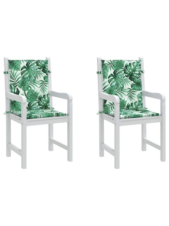 Krēslu spilveni cits 2 pcs lapu raksts 100 x 50 x 3 cm