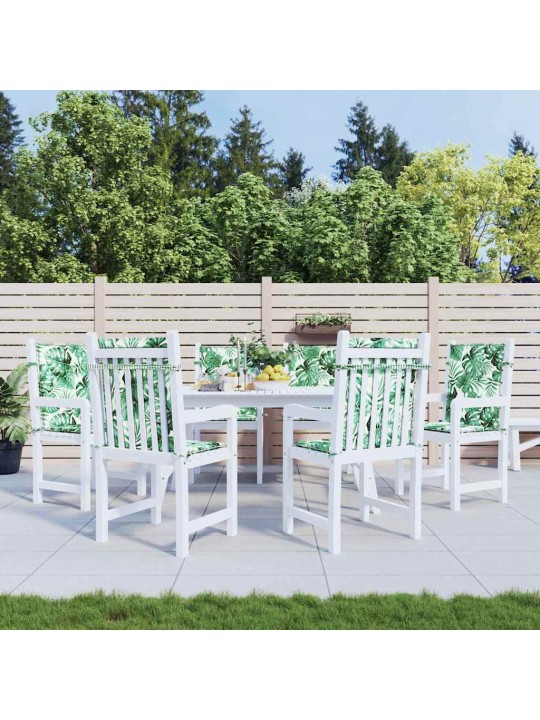 Krēslu spilveni cits 6 pcs lapu raksts 100 x 50 x 3 cm