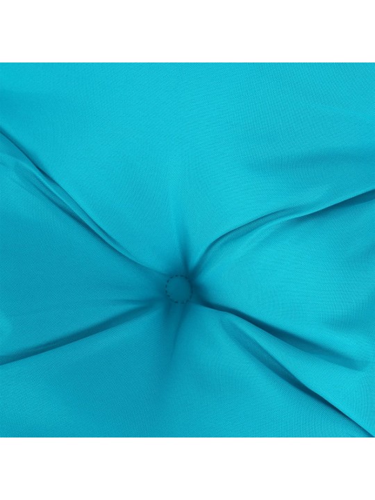 Dārza sola matracis, 100x50x7 cm, audums, tirkīzzils