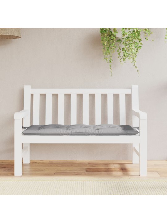 Dārza sola matracis, 120x50x7 cm, audums, pelēks