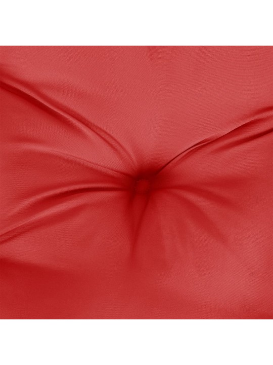 Dārza sola matracis, 120x50x7 cm, audums, sarkans