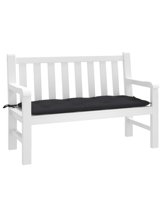 Dārza sola matracis, 120x50x7 cm, audums, melns