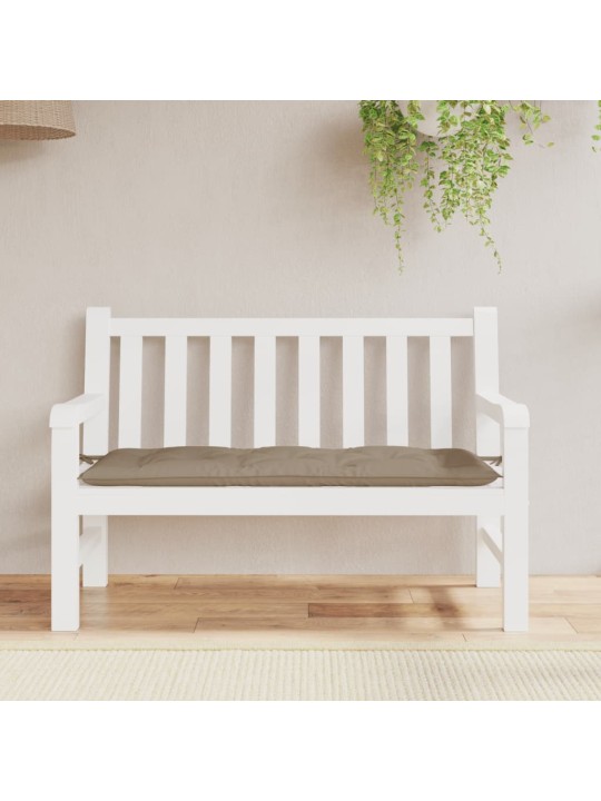 Dārza sola matracis, 120x50x7 cm, audums, pelēkbrūns