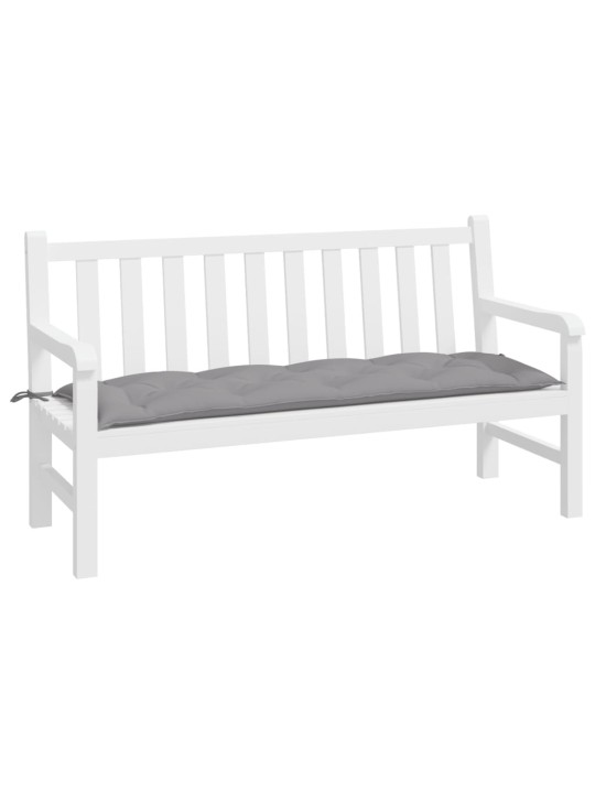 Dārza sola matracis, 150x50x7 cm, pelēks audums