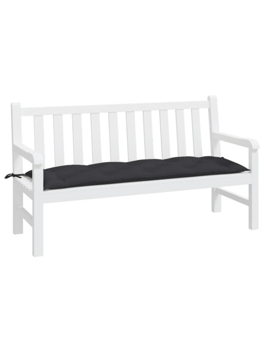 Dārza sola matracis, 150x50x7 cm, melns audums